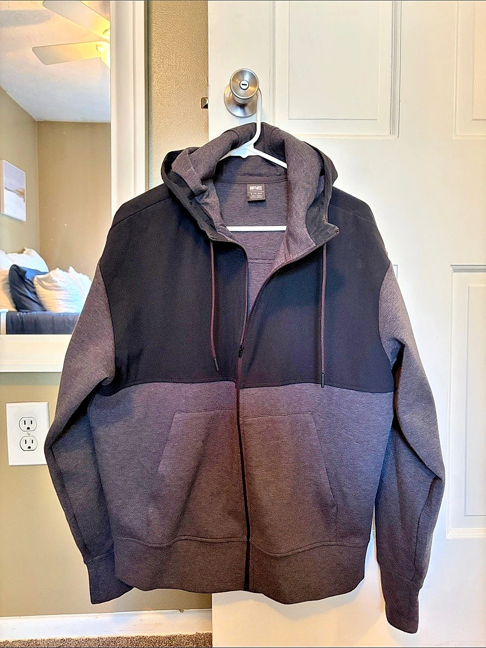 American Eagle Hooded Color Block Jacket